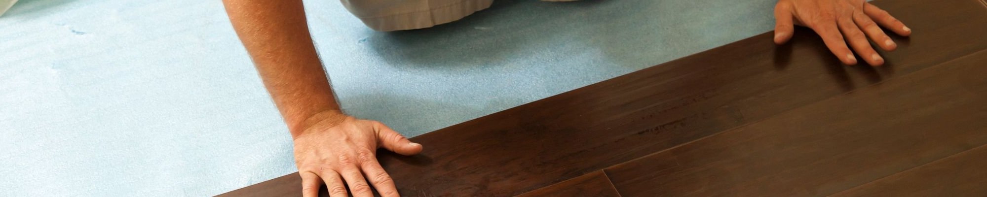 Person installing flooring from Rugtex of Florida in Miami, FL